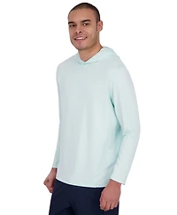 Spyder Men's Long Sleeve Textured Rashguard Swim Hoodie