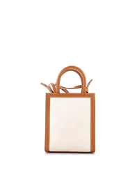 Pre-Owned Celine Mini Vertical Cabas Tote Canvas with Leather
