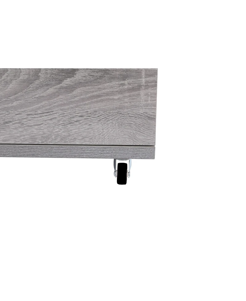 flynama Modern 4 Drawer Dresser Mdf Cabinet with Wheels for Bedroom Living Room Entryway