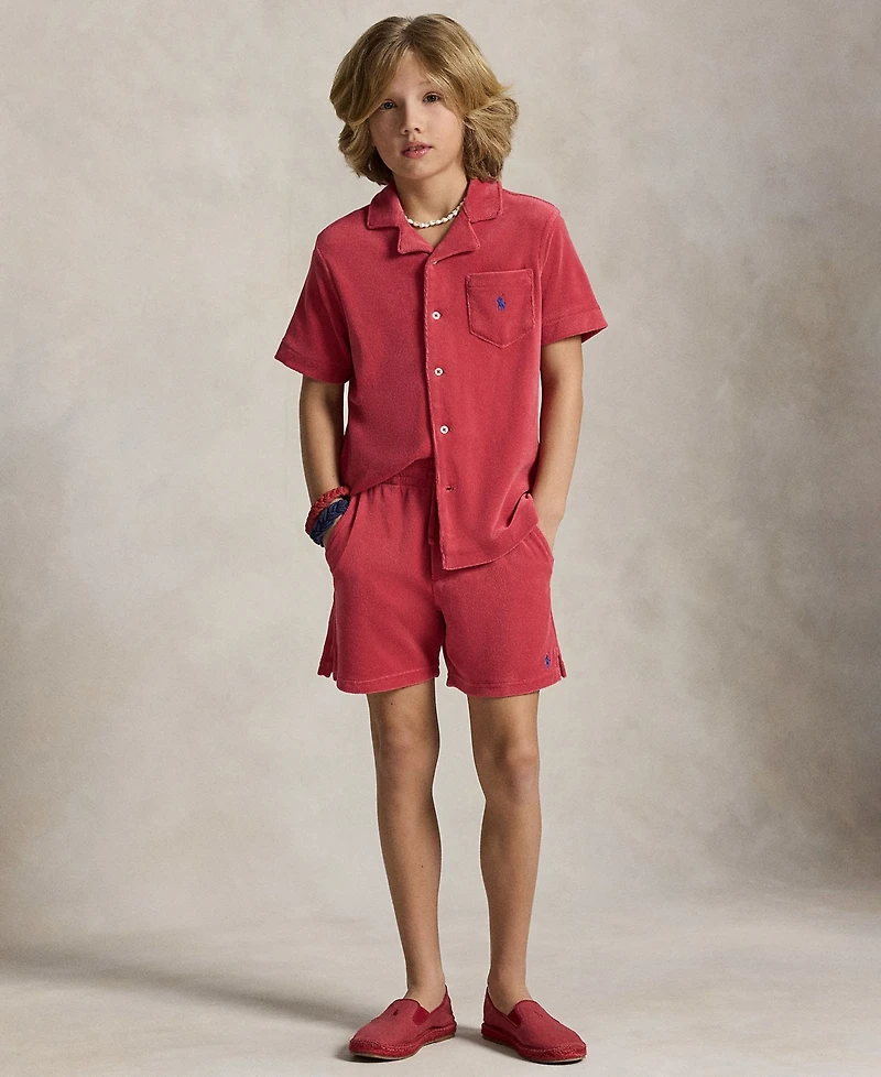 Polo Ralph Lauren Boys 8-20 Terry Camp Shirt