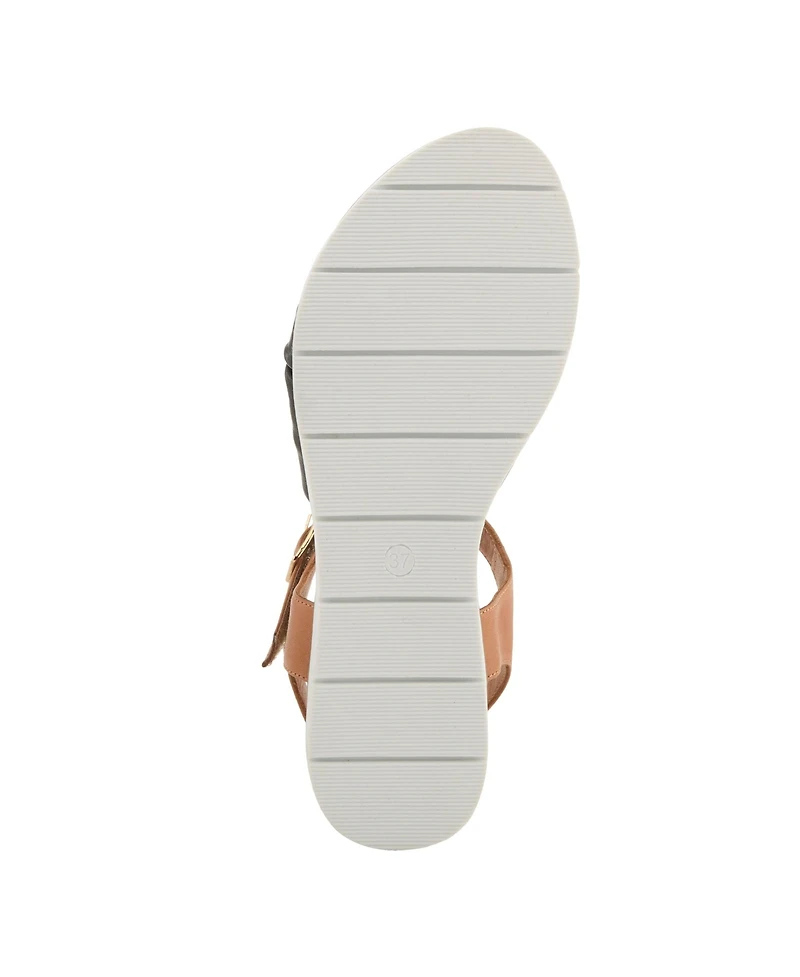 Spring Step Nihira Women's Flat Sandal with Tubular Leather Upper