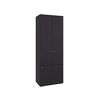 flynama Soham Armoire Extension Duo for Bedroom with 3 Doors 5 Shelves Spacious Storage Organizer