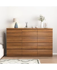 flynama 6 Drawer Dresser with Soft Close Drawers Wood for Bedroom Living Room