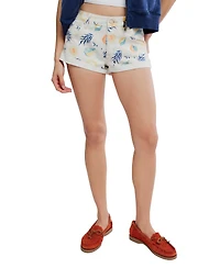 Free People Women's Mid-Rise Printed Shorts