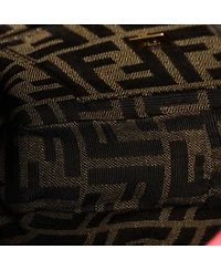 Pre-Owned Fendi Mini Baguette Nm Bag Zucca Canvas