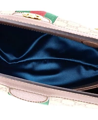 Pre-Owned Gucci Small Ophidia Chain Shoulder Bag Gg Coated Canvas