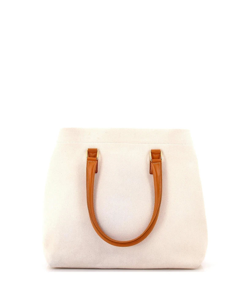 Pre-Owned Celine Small Horizontal Cabas Tote Canvas with Leather