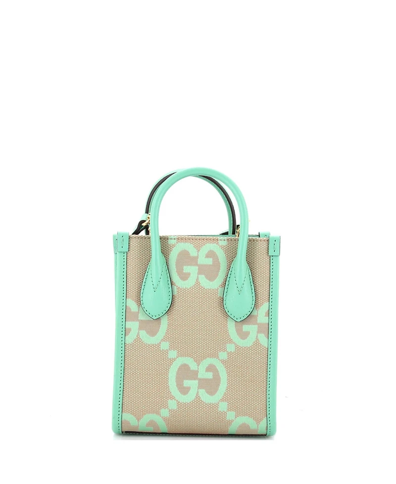 Pre-Owned Gucci Mini Vertical Tote Jumbo Gg Canvas