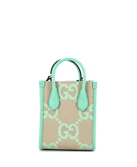 Pre-Owned Gucci Mini Vertical Tote Jumbo Gg Canvas