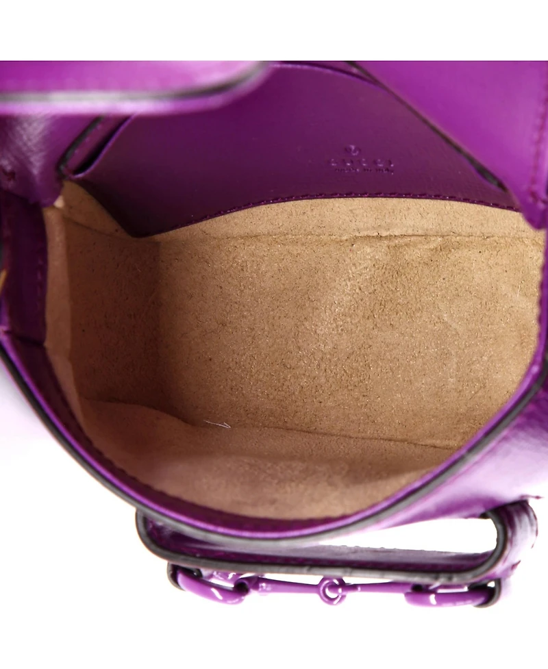 Pre-Owned Gucci Super Mini Horsebit 1955 Shoulder Bag Leather