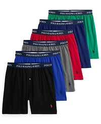 Polo Ralph Lauren Men's Classic-Fit Knit Boxers, 6-Pack