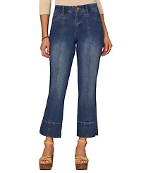 Democracy Petite "Ab"solution High-Rise Kick-Flare Jeans