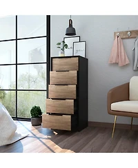 flynama Rustic 3 Drawer Dresser Finish Sturdy Construction for Bedroom Living Room Storage