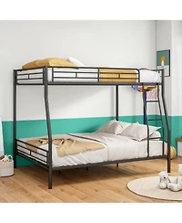 flynama Metal Bunk Bed Adults Noise Free Storage No Box Spring