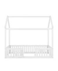 flynama Wood House Bed Fence Door