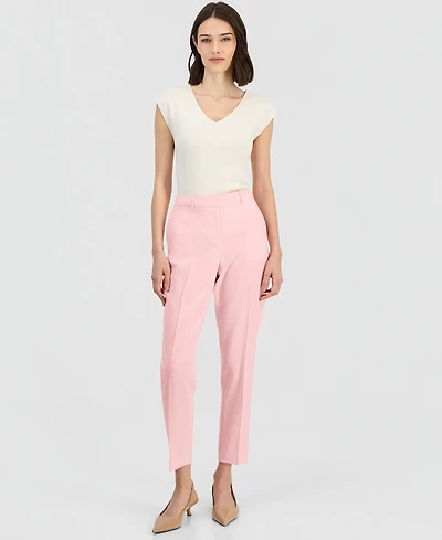 Tahari Asl Women's Mid-Rise Straight-Leg Ankle Pants