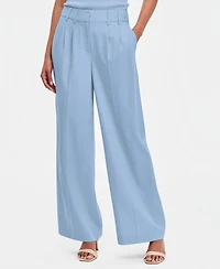 Tahari Asl Women's Pleat-Front Wide-Leg Pants