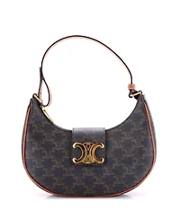 Pre-Owned Celine Ava Triomphe Bag Triomphe Coated Canvas