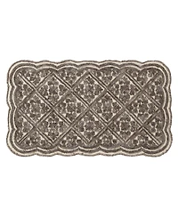 Laura Ashley Scalloped Skid Resistant Accent Rug, 26" x 45"