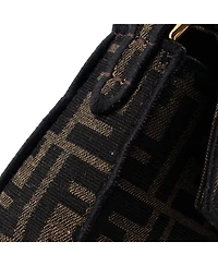 Pre-Owned Fendi Mini Baguette Nm Bag Zucca Canvas