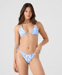 Roxy Women's Printed Tie-Sides Hipster Swim Bottoms