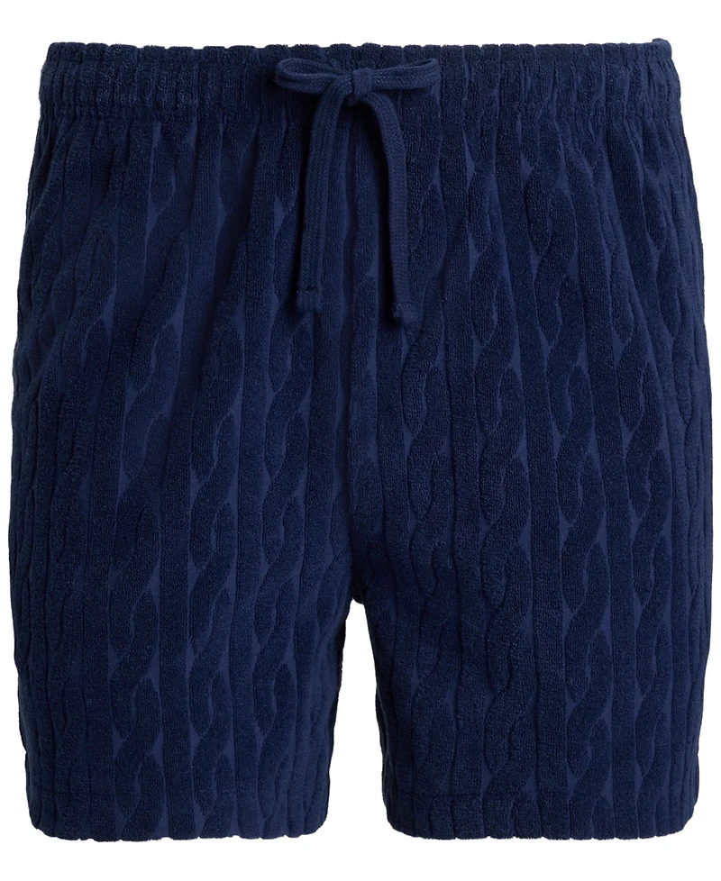 Polo Ralph Lauren Men's Cable-Knit Terry Regular-Fit Shorts