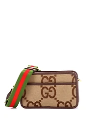 Pre-Owned Gucci Mini Camera Bag Jumbo Gg Canvas