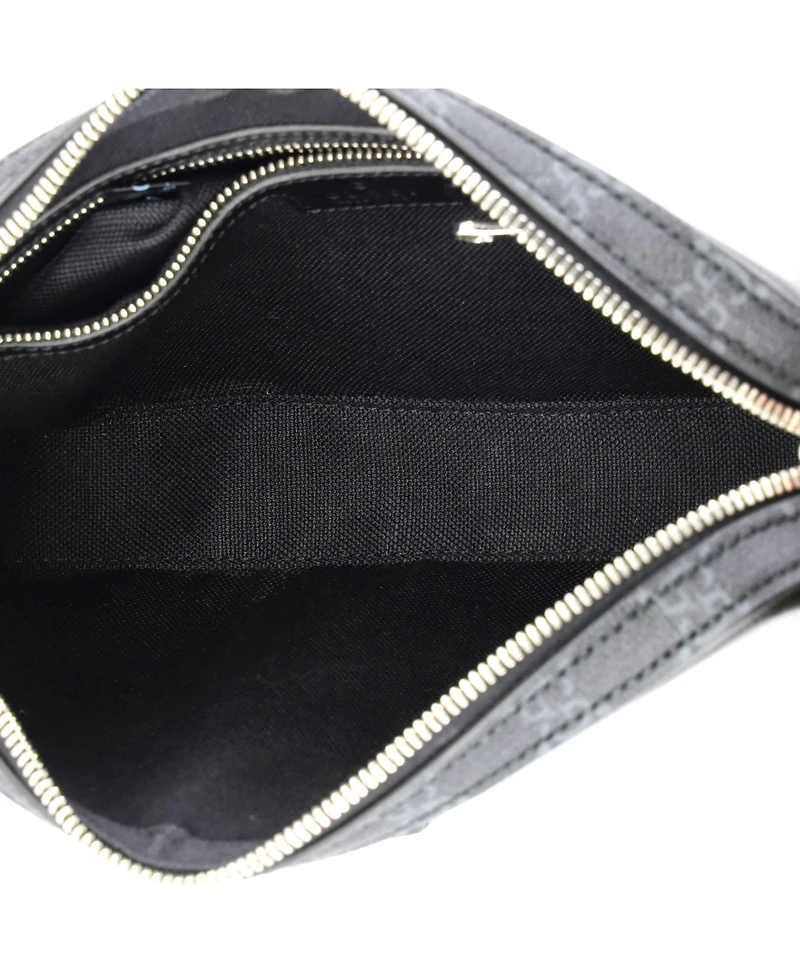 Pre-Owned Gucci Small Crossbody Camera Bag Leather and Gg Coated Canvas