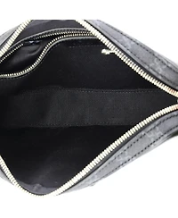 Pre-Owned Gucci Small Crossbody Camera Bag Leather and Gg Coated Canvas