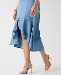 Guess Women's Sweetheart Neck High-Low Dress