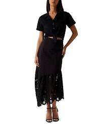 Guess Women's Short-Sleeve Collared Shirt