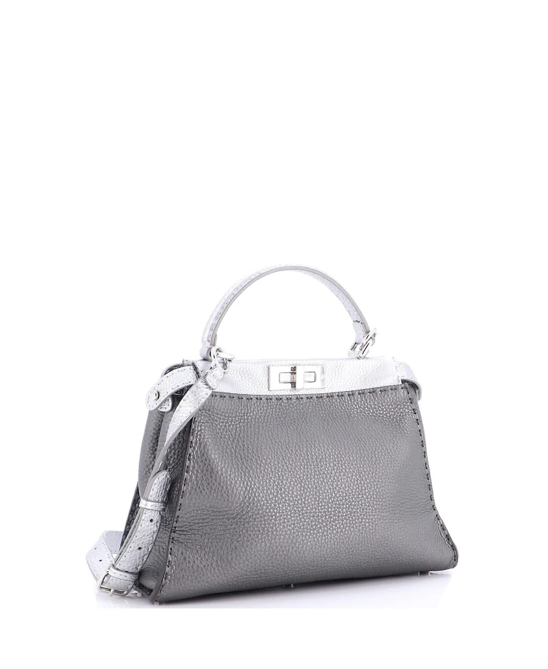 Pre-Owned Fendi Medium Selleria Peekaboo Bag Leather