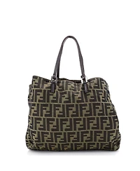 Pre-Owned Fendi Medium Vintage Open Tote Zucca Canvas