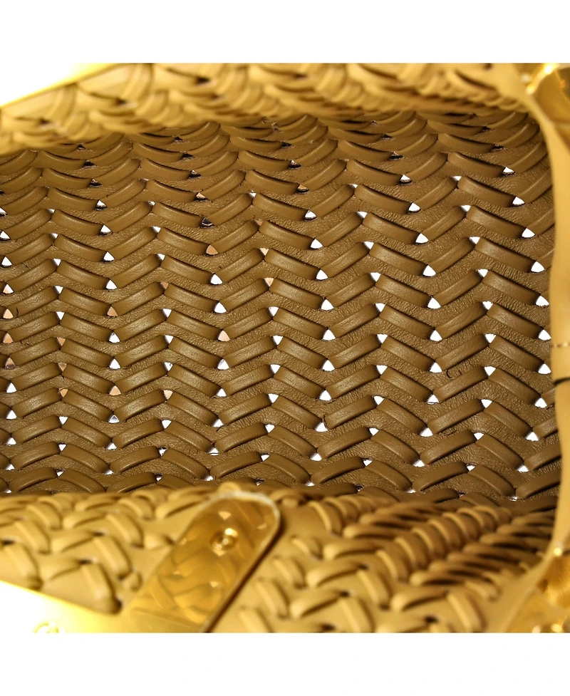 Pre-Owned Fendi Small First Bag Woven Leather