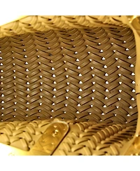 Pre-Owned Fendi Small First Bag Woven Leather