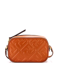 Pre-Owned Fendi Mini Camera Case Bag Zucca Embossed Leather