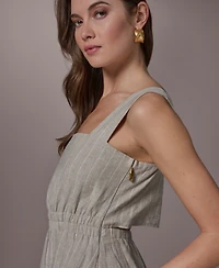 Donna Karan New York Women's Sleeveless Square Neck Dress