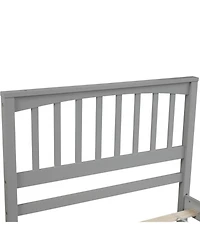 flynama Wood Platform Bed with Headboard Footboard 10 Reinforced Slats No Box Spring Needed
