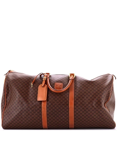 Pre-Owned Celine Large Vintage Duffle Bag Macadam Coated Canvas