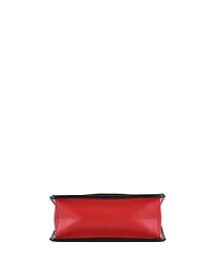 Pre-Owned Fendi Medium Kan I F Shoulder Bag Leather with Zucca Embossed Detail