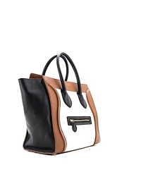 Pre-Owned Celine Micro Tricolor Luggage Bag Leather