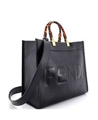 Pre-Owned Fendi Medium Sunshine Shopper Tote Leather