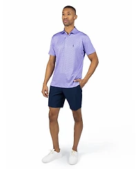 Tailorbyrd Men's Carts and Byrds Printed Performance Polo