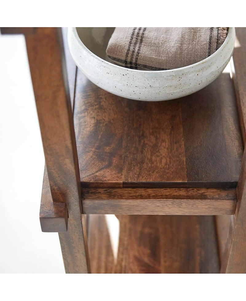 Tikamoon Arko bookcase in solid mango wood