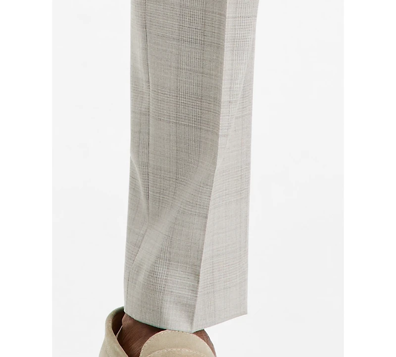 Ted by Baker Men's Modern-Fit Gray Plaid Suit Separate Pants