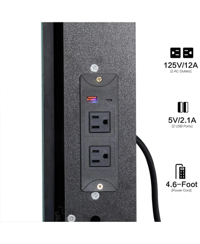 Flynama Small Size Drawer Desktop Vanity Table with Mirror Included for Home Beauty Routine