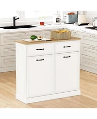 gaomon Trash Cabinet Tilt Out, Hidden Trash Storage Cabinet 10 gal