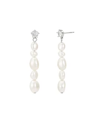 Untamed Petals Selena Pearl Drop Earrings