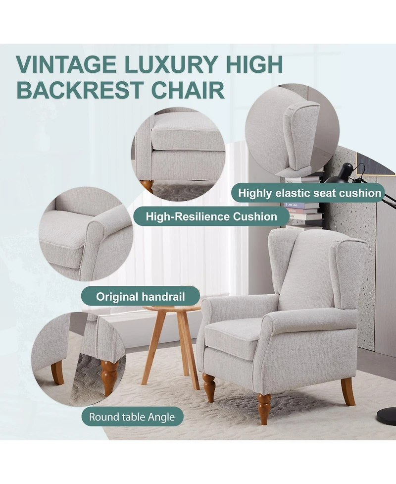 sumyeg Vintage Luxury Style Coffee Table & Armchair Set