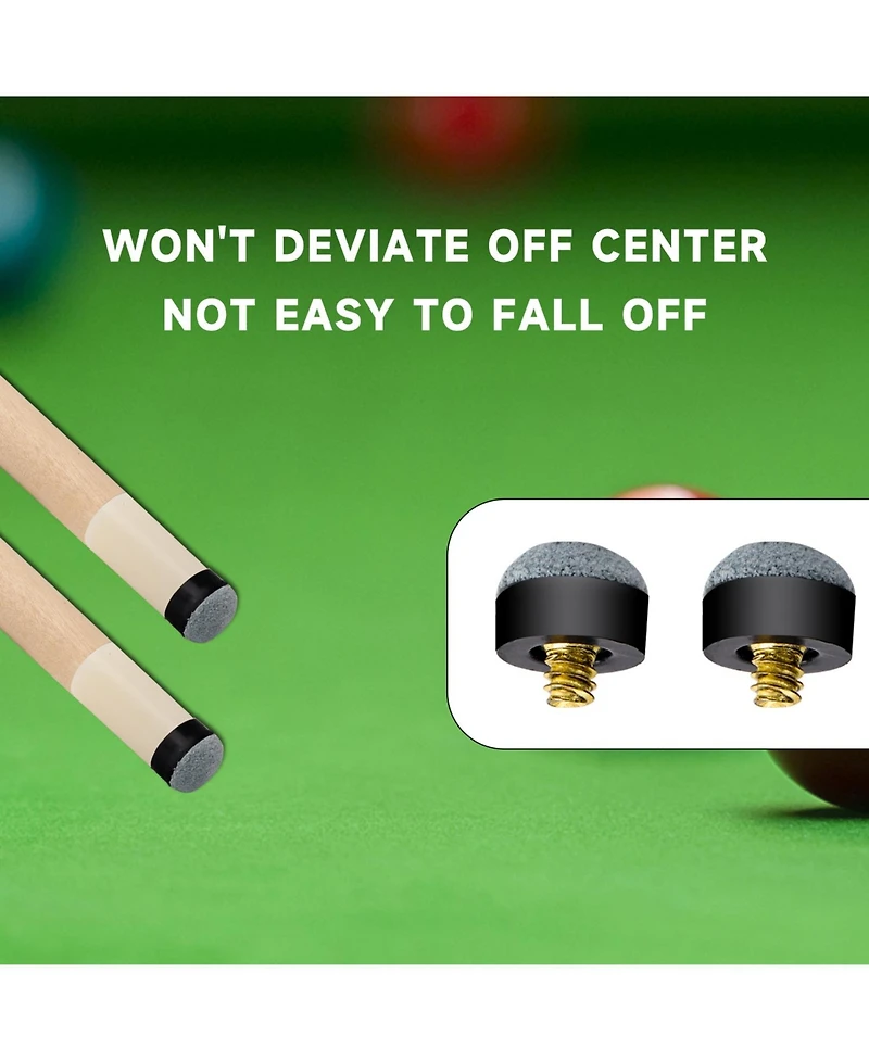 Gse Games & Sports Expert Billiard Stick Nylon Ferrules, Pool Cue Screw-in Ferrules Replacement